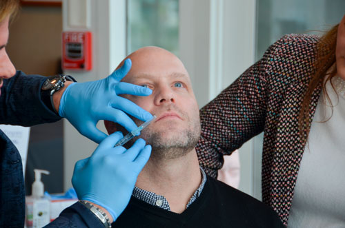 voluntario pra inyección de botox